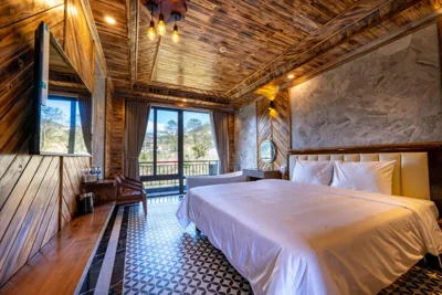 Camera matrimoniale Deluxe con vasca — The Mong Garden Homestay SaPa